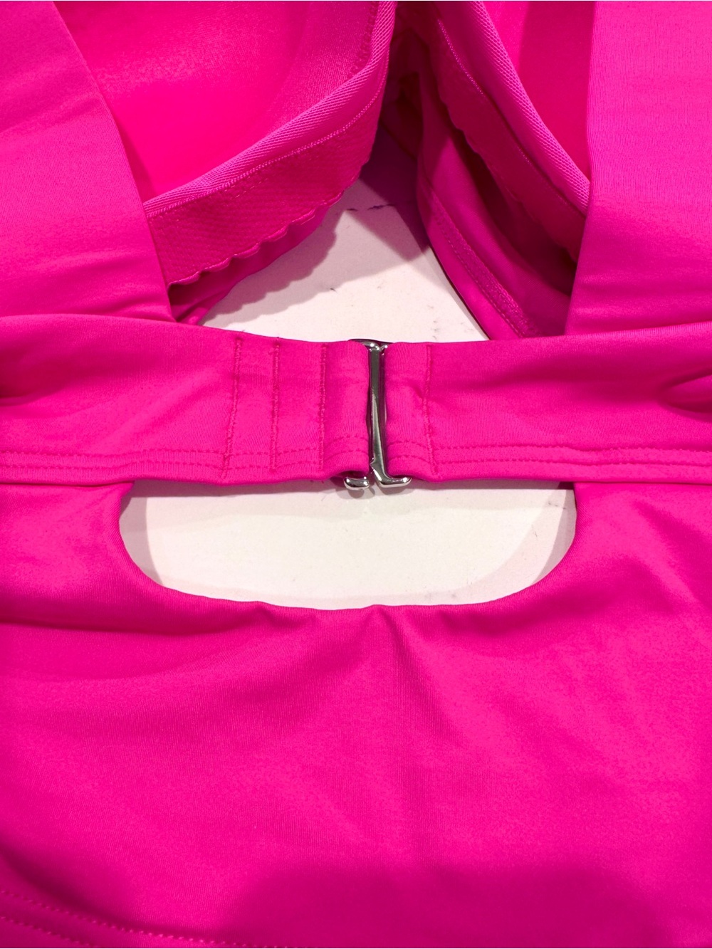 Land’s End Women’s Pink Bikini Top with Square Neck and Wide Straps Size 16 NWT - Picture 4 of 9